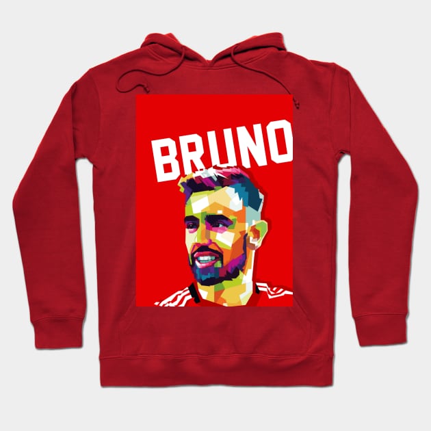 Bruno Fernandes Hoodie by WPAP46